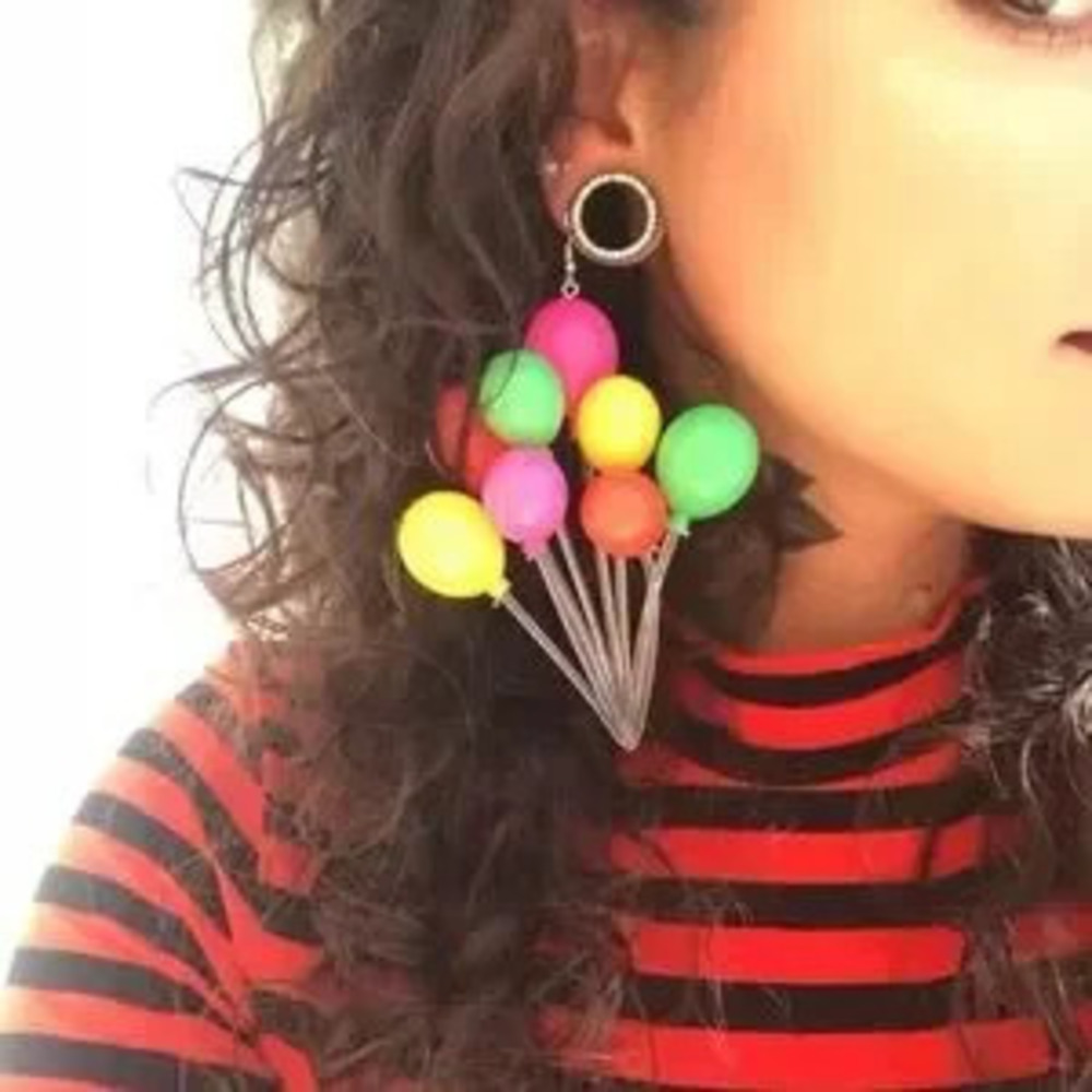 Balloon Statement Earrings Colorful Earrings